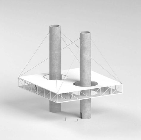 Saul Kim, Cantilever Architecture, Structural Expressionism, Architectural Model, Arch Model, Architecture Model Making, Architecture Building Design, Architecture Concept Drawings, Architecture Design Concept