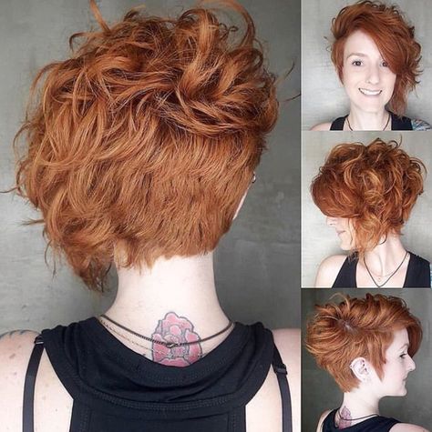 Asymetrical Haircut, October Hair, Kylie Hair, Curly Pixie Hairstyles, Short Spiked Hair, Curly Pixie Haircuts, Short Red Hair, Spiked Hair, Short Curly Haircuts