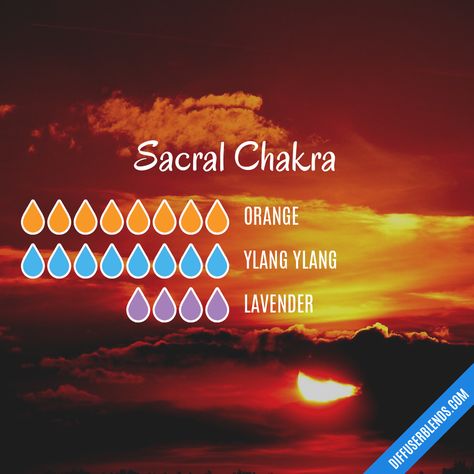 Sacral Chakra — Essential Oil Diffuser Blend Diffuser Scents, Eo Blends, Essential Oil Perfumes Recipes, Zen Life, Magic Potions, Essential Oil Combinations, Chakra Balance, Doterra Essential Oils Recipes, Essential Oil Diffuser Blends Recipes