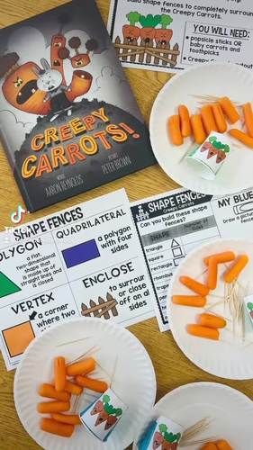 Halloween Book Activities Kindergarten, Fun Halloween Activities Kindergarten, Creepy Carrots Stem Activity, Frankencrayon Activities, Halloween Activities Elementary School, Creepy Carrots Activities Kindergarten, Halloween Activities First Grade, Halloween Activities 4th Grade, Creepy Carrots Stem