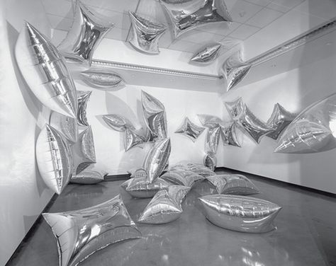 Cloud Room, Warhol Factory, Party Concept, Andy Warhol Museum, Silver Tile, Warhol Art, Sweet Charity, Silver Balloon, Silver Wallpaper