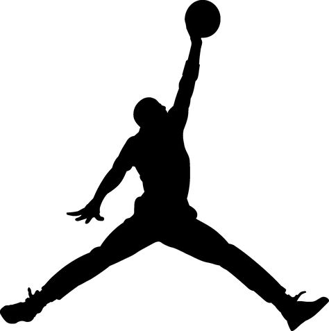 Basketball Decal, Ace Logo, Logo Silhouette, Bedroom Decals, Jordan Logo, Jordan Basketball, Jumpman Logo, Sports Decorations, Premium Logo