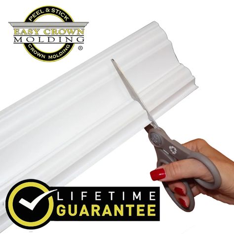 BOGO sale. 4" Easy Crown Molding 132' Kit. 32 inside corners. 4 outside corners | eBay Easy Crown Molding, Foam Crown Molding, Diy Crown Molding, Wood Crown Molding, Plastic Molding, Molding Ceiling, Plastic Moulding, Diy Crown, Trim Work