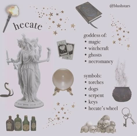 Goddess Magick, Hecate Goddess, Greek Mythology Gods, Magia Das Ervas, Witch Tarot, Wiccan Magic, Witch Spirituality, Wiccan Spell Book, Witchcraft Spell Books