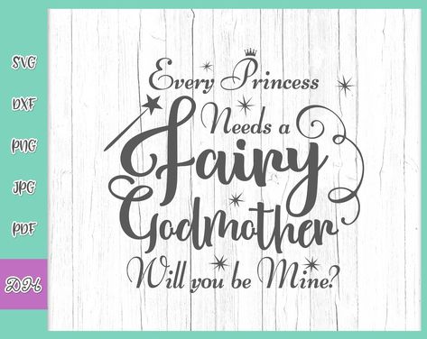 Fairy Godmother SVG Files for Cricut Proposal Saying Every - Etsy Australia