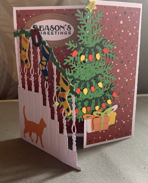 Christmas Card Ideas Creative, Christmas 3d Cards Diy, Diy Christmas Cards 3d, Cards Christmas Handmade, Christmas Drawings Art, Gingerbread House Pop Up Card, Beautiful Christmas Cards Handmade, Christmas Cards Handmade Ideas, Merry Christmas Pop Up Card