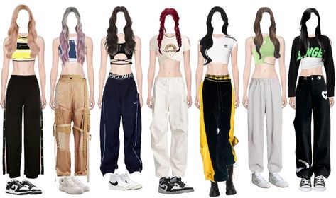 #kpop. Discover outfit ideas for  made with the shoplook outfit maker. How to wear ideas for Nike Dunk Low and Nike Blazer Mid '77 Kpop Dance Practice Outfits, Kpop Dance Outfits, Casual Elegant Style, Kpop Concert Outfit, Dance Outfits Practice, Kpop Dance, Nike Blazer Mid 77, Practice Outfits, Nike Blazer Mid