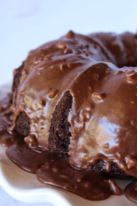 Texas Sheet Cake Bundt Cake, Bunt Cake Recipe, Cake Bundt, Bundt Recipes, Homemade Chocolate Frosting, Easy Cakes To Make, Easy Bundt Cake, Texas Sheet, Chocolate Bundt