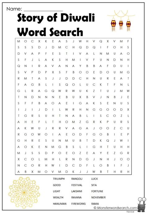 awesome Story of Diwali Word Search Diwali Paragraph In English, Diwali Poems For Kids, Diwali Coloring Pages Free Printable, Diwali Housie Tickets, Diwali Homework, Story Of Diwali, Diwali Word Scramble, Diwali Games, Diwali Story