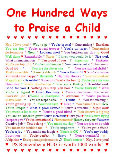 100 ways to praise a child - for parents Child Therapy Activities, Praise Quotes, Congratulations Quotes, Kids Activities At Home, Kids Quotes, Routine Cards, Reward Chart Kids, Special Education Elementary, Im Proud Of You