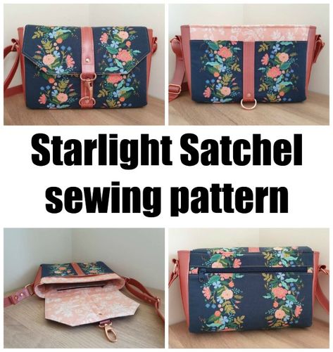 Satchel Sewing Pattern, Satchel Pattern, Shoulder Bag Sewing, Handbag Sewing, Purse Sewing, Handbag Sewing Patterns, Purse Sewing Patterns, Bag Sewing Pattern, Sewing Clothing