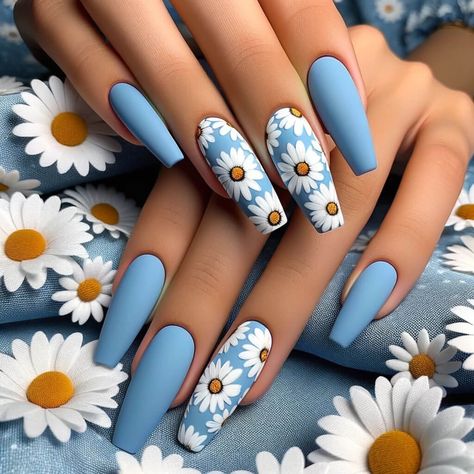 Vibrant Nail Art, Pastel Ombre, Chic Nail Art, Spring Acrylic Nails, Fall Nail Art Designs, Daisy Nails, Trendy Nail Design, Fall Nail Art, Nail Designs Spring