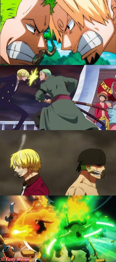 Zoro & Sanji Moments ( #Onepiece ) Sanji E Zoro, One Piece Luffy Zoro Sanji Wallpaper, Zoro And Sanji Wallpaper, Monkey D Luffy Zoro Sanji, Zoro Sanji, Zoro Vs Sanji, Sanji And Zoro Fan Art, Zoro And Sanji, Zoro And Sanji Funny Moments