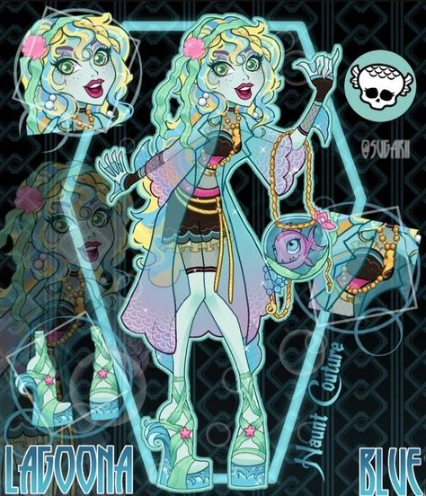 Haunt Couture, Girly Graphics, Laguna Blue, Arte Monster High, Monster High Pictures, Couture Design, Monster Prom, Lagoona Blue, Monster High Art