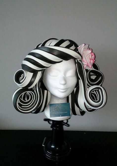 Foam Wig, Foam Wigs, Costume Carnaval, Drag Wigs, Mannequin Art, Crazy Hats, Wig Making, Hair Reference, Hair Art