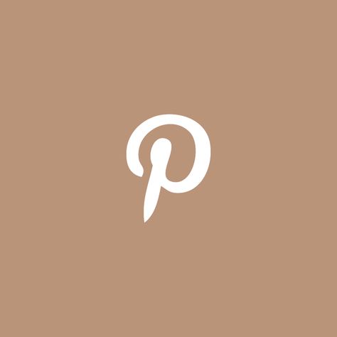 Pinterest icon in the color beige Beige Icons Pinterest, Pinterest Icon Aesthetic Beige, Instagram Beige Icon, Beige Pinterest Icon, Color Widgets Icon Aesthetic, Brown Pinterest Icon, Beige Instagram Icon, Instagram Widget Icon, Beige Widget Icons