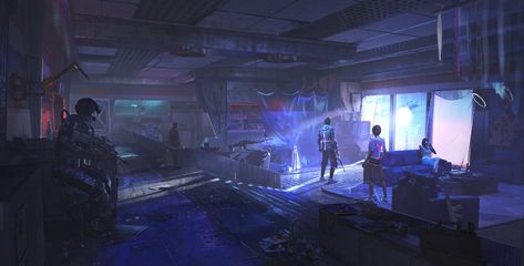 ArtStation - The Hideout, Ivan Martinez Cyberpunk Hideout, Neon Cyberpunk Aesthetic, Sci Fi City, Future Vision, Photoshop Painting, Cyberpunk Aesthetic, Cyberpunk City, Futuristic Art, Futuristic City