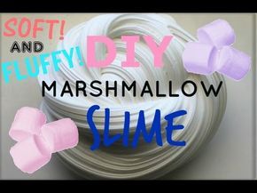 DIY MARSHMALLOW SLIME! HOW TO MAKE SOFT AND FLUFFY SLIME + LOTS OF ASMR! - YouTube Marshmellow Slime, Marshmallow Slime, Slime Ideas, Borax Slime, Making Fluffy Slime, Playing With Slime, Summertime Crafts, How To Make Marshmallows, Easy Slime Recipe