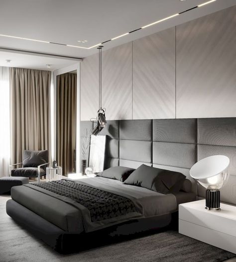 The best bedroom design ideas for you to apply in your home 08 Modern Luxury Bedroom Design, Best Bedroom Designs, Contemporary Bedroom Design, Bedroom Color Combination, Luxury Room Bedroom, Bedroom Interior Design Luxury, Modern Luxury Bedroom, Modern Bedroom Interior, Luxury Bedroom Design