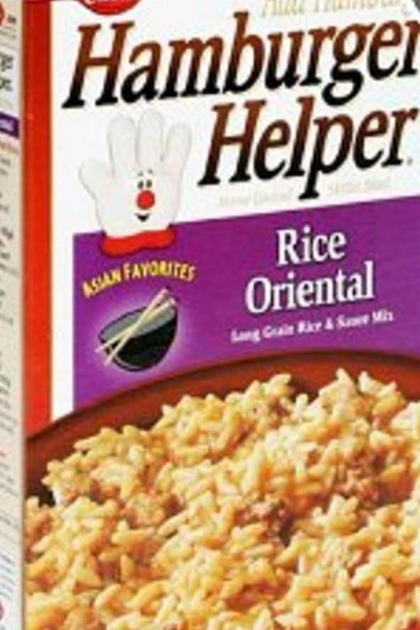 Rice Oriental (simlar to the Hamburger Helper) Hamburger Helper Rice, Copycat Hamburger Helper, Hamburger Helper Recipes, Brown Gravy Mix, Homemade Hamburger, Instant Rice, Homemade Hamburgers, Hamburger Helper, Cooking Homemade