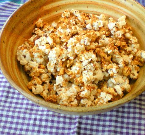 Microwave Caramel Corn – A small batch | Audrey Can Cook - and so can you Bakers Pantry, Microwave Caramel Popcorn, Caramel Corn Easy, Microwave Caramel Corn, Microwave Caramels, Batch Recipes, Recipe For 1, Popcorn Kernels, Small Microwave