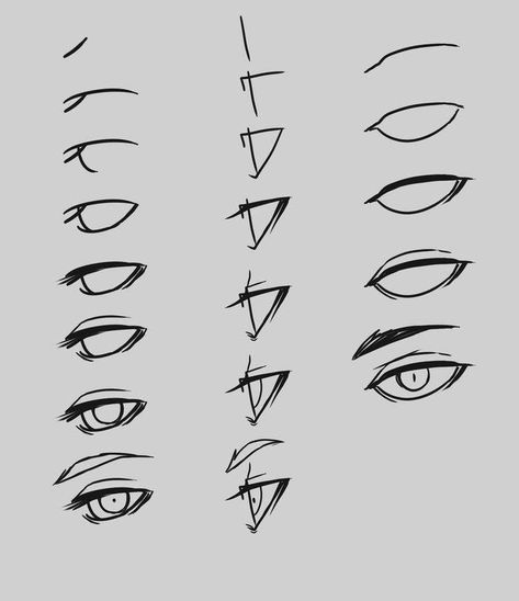 Facebook Anime Eyes Profile, Anime Eyes 3/4 View, Profile Eye Drawing, Anime Eye Tutorial, Eyes Realistic, Realistic Eye Drawing, Manga Eyes, Eye Drawing Tutorials, Draw Eyes