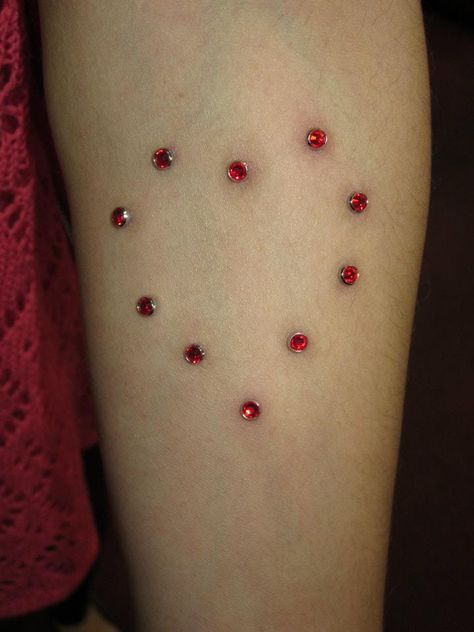 Heart shaped dermals done in Rotorua. Star Dermal Piercing, Heart Dermal Piercing, Back Dimple, Industrial Bars, Heart Piercing, Body Accessories, Cool Piercings, Red Face, Dermal Piercing