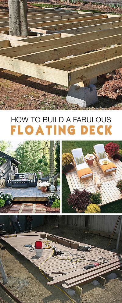 How to Build a Fabulous Floating Deck • Ideas, tips and tutorials! #floatingdecks #DIY #DIYfloatingdecks #buildafloatingdeck #islanddecks #DIYislanddecks Floating Deck Ideas, Building A Floating Deck, Floating Deck, Deck Plans, Diy Deck, Have Inspiration, Backyard Deck, Pergola Plans, Deck Ideas