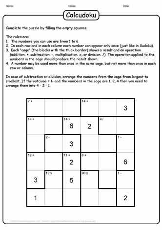 Calcudoku Puzzle-01 Sudoku Printable, Deductive Reasoning, Brain Challenge, Logic Puzzle, Critical Thinking Activities, Problem Solving Strategies, Science Puzzles, Brain Learning, Math Operations