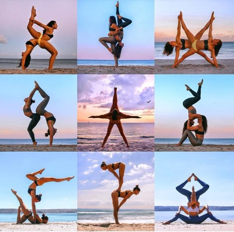 2 Person Stunts, Yoga Pics, Couple Yoga, Photo Yoga, Acro Yoga Poses, Yoga Challenge Poses, Yoga Poses Photography, Partner Yoga Poses, Yoga Poses For Two