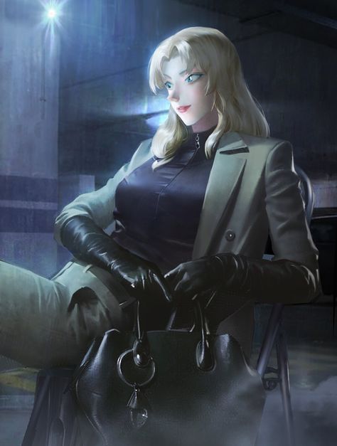 Vermouth Detective Conan, Vermouth Conan, Case Closed, Vermouth, Female Character, Female Character Design, Art Website, Detective Conan, Image Boards