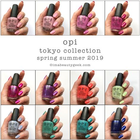 Essie Tart Deco, Opi Swatches, Nail Ballerina, Tokyo Spring, Opi Collections, Fall Acrylic, Made Up Words, Latest Nail Trends, Minimalist Nail Art