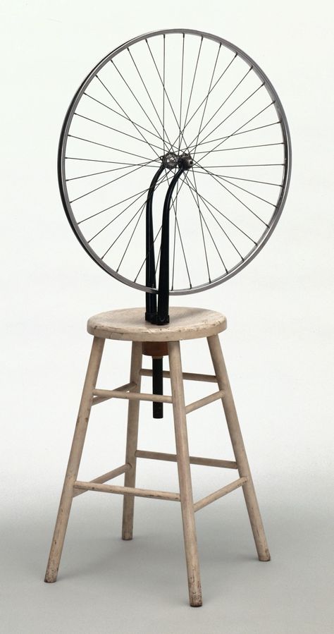 Marcel Duchamp. Bicycle Wheel. New York, 1951 (third version, after lost original of 1913) Marcel Duchamp Art, John Heartfield, Dada Movement, Kurt Schwitters, Metal Flower Wall Art, Helen Frankenthaler, Marcel Duchamp, Willem De Kooning, Bicycle Wheel