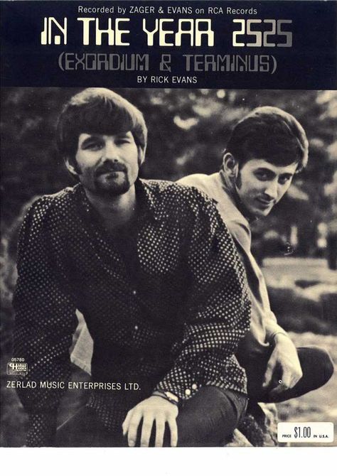 Zager & Evans, 1969 Folk Music - In the Year 2525 In The Year 2525, 60s Music, Rca Records, Song Book, Custom Guitars, Music Score, Folk Music, Music Stuff, Sheet Music