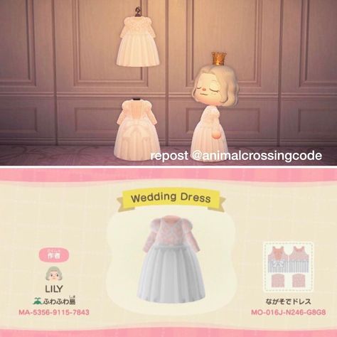 Animal Crossing Dress Design, Acnh Dress, Alien Photos, Virtual Wedding, Ac New Leaf, Animal Crossing Memes, Animal Crossing Guide, Acnh Designs, Animal Crossing Qr Codes Clothes