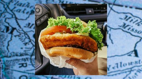 What Is a Pork Chop Sandwich? In Montana, It’s the Best Road Meal to Stop For | Bon Appétit Pork Chop Johns Sandwich Recipe, Fried Pork Chop Sandwich, Deep Fried Pork Chops, Pork Chop Sandwich, Chop Sandwich, Pork Chop Sandwiches, Breaded Pork Chops, Pork Schnitzel, Loin Chops