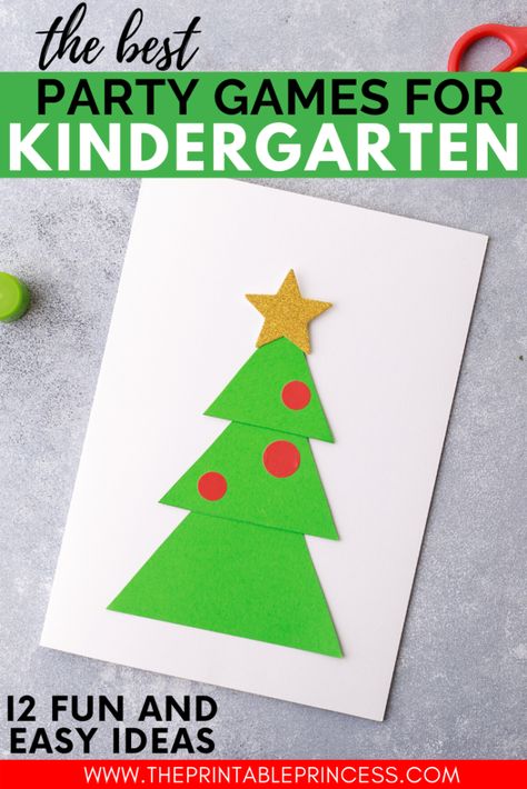 Here are a few of my favorite fun party games for Kindergarten. These holiday games are great throughout the month of December or as part of your holiday festivities. They games require little to no prep and just a few supplies, which will make planning and preparing your classroom holiday party a piece of cake. These party games are great for PreK and First Grade classrooms too! Christmas Classroom Games Kindergarten, Holiday Games For Kindergarten, Christmas Games For First Grade Party, Kindergarten Winter Party Games, Christmas Games For Kindergarten Party, Kindergarten Christmas Game, Kindergarten Holiday Party Ideas, Kindergarten Christmas Party Games, First Grade Christmas Activities