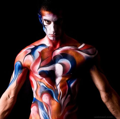 body painting Male Body Painting, Body Painting Men, Body Painting Festival, Festival Makeup, Burning Man, Male Body, Body Painting, Tattoo Art, Painting Art