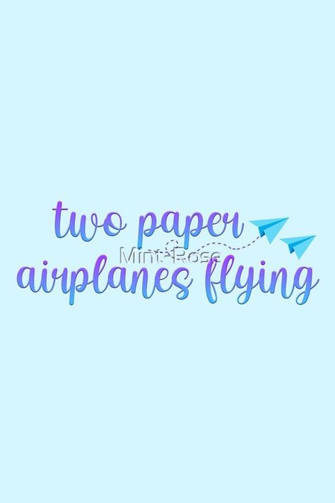 "Two Paper Airplanes Flying" / "Out of the Woods" / Taylor Swift design available on my RedBubble shop (Mint-Rose) with over 90 types of products available Two Paper Airplanes Flying, Taylor Swift Design, Airplane Flying, Out Of The Woods, Paper Airplanes, Taylor Swift, Swift, Mint, Design