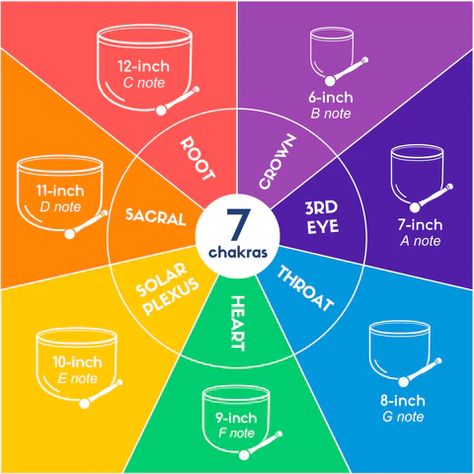 The 7 Chakras and Crystal Singing Bowls – Rainbow Sounds Chakra Bowl, Chakra Chart, Healing Tones, Crystal Singing Bowls, Singing Bowl Meditation, The 7 Chakras, Tibetan Bowls, Healing Room, Sound Bath