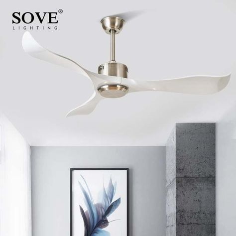 Online Shop Sove Modern Ceiling Fans Without Light Remote Control White Plastic Blade Bedroom 220v Ceiling Fan Decor Ventilateur De Plafond | Aliexpress Mobile Fan Decor, Ceiling Fans Without Lights, Storage Chair, Modern Ceiling Fan, Ceiling Fan With Remote, Modern Ceiling, Ceiling Fans, Fan Light, Ceiling Fan With Light