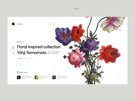 Giorgi Gelbakhiani Floral Website, Florist Website, Restaurant Website Design, Webdesign Inspiration, Ui Design Website, Professional Web Design, Website Design Layout, Ui Design Inspiration, Best Web Design