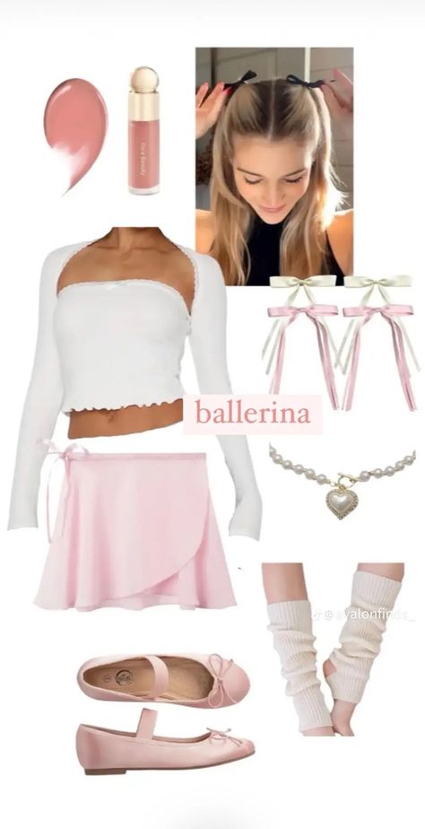 Ballerina Couple Costume, Pink Skirt Halloween Costume, White Skirt Costume, Ballerina Costume Women, Concept Costume Ideas, Pink Costume Ideas, Diy Ballerina Costume, Ballerina Halloween, Ballerina Halloween Costume