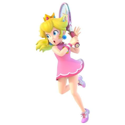 Princess Peach Tennis Costume, Princess Peach Tennis, Peach From Mario, Mario Tennis, Princess Peach Athletic, Mario Princesses Tennis, Peach Widgets Mario, Princess Peach Png Icons, Princess Peach Mario Kart