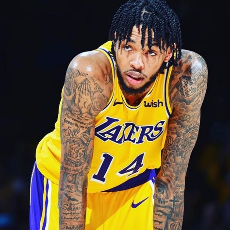 Brandon X. Ingram on Instagram: “💜💜💜 for everything I survivedddd 🦍” Cross With Wings, Praying Hands Tattoo, Tattoos Meaning, Brandon Ingram, Hometown Pride, Basketball Art, Calendar Girls, Sport Player, A Nightmare