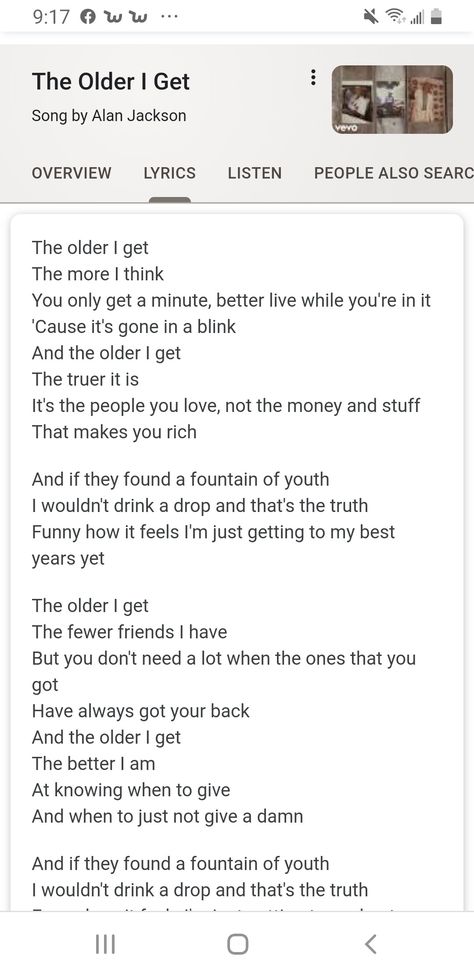 The Older I Get Alan Jackson Lyrics, Alan Jackson Lyrics, Alan Jackson, The Older I Get, Soul Quotes, Guitar Chords, Celebration Of Life, Guitar, Songs