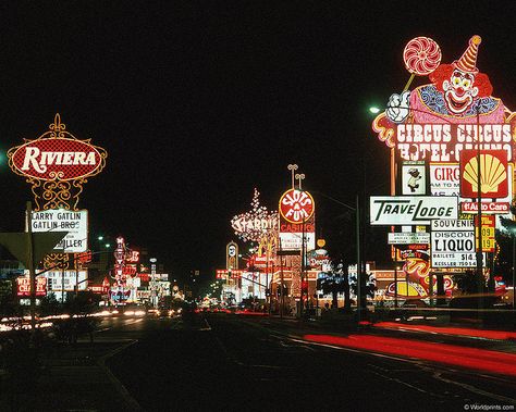 Las Vegas 1970's, Nevada Flamingo Vegas, Edits Inspiration, Retro Signs, Vintage Vegas, College Algebra, Old Vegas, Usa Pictures, Vegas Sign, Circus Circus