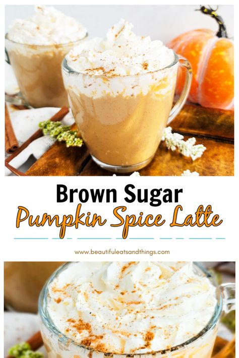 Brown Sugar Pumpkin Spice Latte, Traditional Coffee Shop, Pumpkin Coffee Creamer, Pumpkin Pie Latte, Homemade Brown Sugar, Pumpkin Spice Latte Recipe, Apple Brown Sugar, Pumpkin Spice Creamer, Homemade Pumpkin Spice Latte