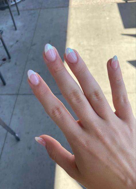 Acrylic French Tip, Prom Nails French, French Tip Gel Nails, Acrylic French, Simple Gel Nails, Summery Nails, French Tip Acrylic Nails, Simple Acrylic Nails, French Acrylic Nails