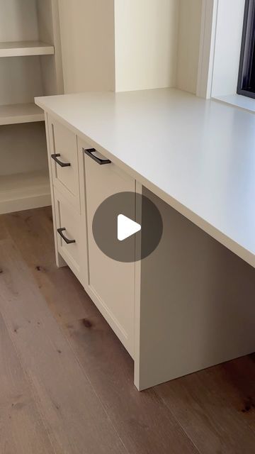 Northeast Woodworks\Josh Norko on Instagram: "Ok. I won’t post this again for a while.  So many people asked to see the finish result when I only posted the first part of this video.  lol.  So here it is.  With the finished product at the end.  Built in bookcases and desk for a project we finished at the end of 2023.  #cabinetmaker #finishedproduct #woodworks #install #craft #monday #memorialday" Built In Bookcases, Low Cupboard, Built In Bookcase, Built In Desk, So Many People, Tv On The Radio, Cabinet Makers, Home Reno, Many People